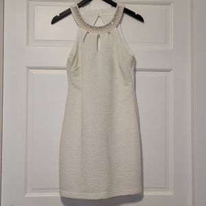 Teeze Me Ivory with Gold Glitter Dress